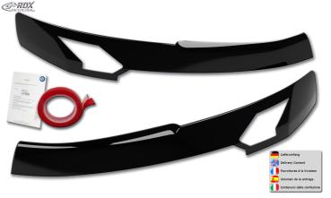 RDX Scheinwerferblenden für DACIA Duster III DJF (Mod. 2024-heute) & Bigster DJF (Mod. 2025-heute) schwarz glänzend Böser Blick