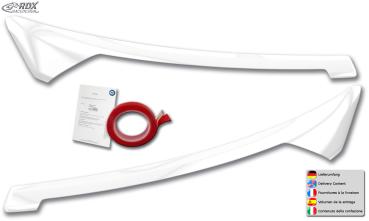 RDX Scheinwerferblenden für FORD Transit Courier & Tourneo Courier (N1P / N3P | 2024+) weiß glänzend Böser Blick