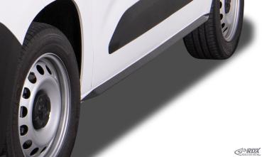 RDX Seitenschweller für CITROEN Berlingo, PEUGEOT Partner & Rifter, OPEL Combo, TOYOTA ProAce City (Typ E, 2018+) "Slim"