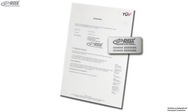 Gutachten & Kennzeichnung für RDX Produkt