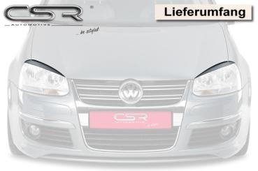CSR Scheinwerferblenden für VW Golf 5 / Jetta 5 SB160-L Lackierung erforderlich (unlackiert roh)