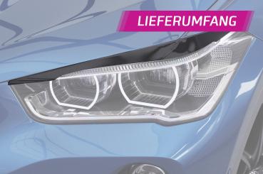 CSR Scheinwerferblenden für BMW X1 F48 SB288-G Glossy schwarz Hochglanz (keine Lackierung erforderlich)