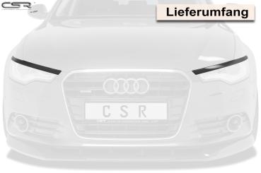 CSR Scheinwerferblenden für Audi A6 4G C7 Xenon SB299-G Glossy schwarz Hochglanz (keine Lackierung erforderlich)