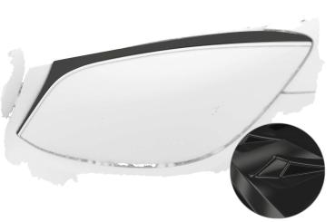 CSR Scheinwerferblenden für Mercedes-Benz S-Klasse 222 SB302-G Glossy schwarz Hochglanz (keine Lackierung erforderlich)