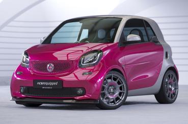 CSR Scheinwerferblenden für Smart fortwo 453 / EQ fortwo SB311-G Glossy schwarz Hochglanz (keine Lackierung erforderlich)