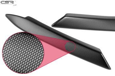 CSR Scheinwerferblenden Carbon Look für BMW 5er E39 SB060-C Carbon Look Hochglanz (keine Lackierung erforderlich)