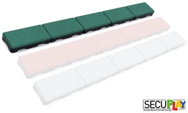 SECUPLAY Gummi Mähkante / Rasenkante 100x10x3,6cm grün