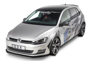 CSR Seitenschweller mit ABE für VW Golf 7 (Typ AU) SS461-C Carbon Look Hochglanz (keine Lackierung erforderlich)
