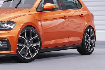 CSR Seitenschweller mit ABE für VW Polo VI 2G Typ AW SS462-G Glossy schwarz Hochglanz (keine Lackierung erforderlich)