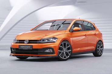 CSR Seitenschweller mit ABE für VW Polo VI 2G Typ AW SS462-G Glossy schwarz Hochglanz (keine Lackierung erforderlich)