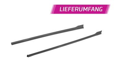 CSR Seitenschweller mit ABE für Seat Leon 3 (Typ 5F) ST / 5-Türer SS468-C Carbon Look Hochglanz (keine Lackierung erforderlich)