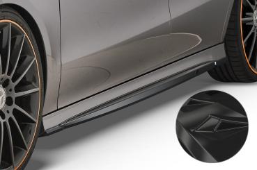 CSR Seitenschweller mit ABE für Mercedes-Benz CLA C118 / X118 AMG-Line SS470-G Glossy schwarz Hochglanz (keine Lackierung erforderlich)