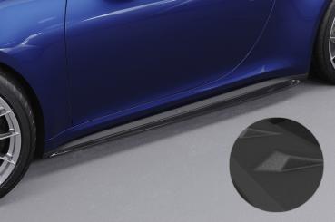 CSR Seitenschweller mit ABE für Porsche 911/992 SS471-S strukturiert schwarz matt (keine Lackierung erforderlich)