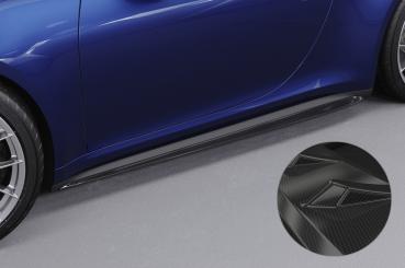 CSR Seitenschweller mit ABE für Porsche 911/992 SS471-C Carbon Look Hochglanz (keine Lackierung erforderlich)