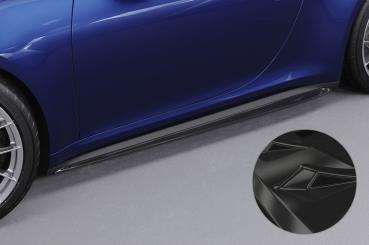 CSR Seitenschweller mit ABE für Porsche 911/992 SS471-G Glossy schwarz Hochglanz (keine Lackierung erforderlich)