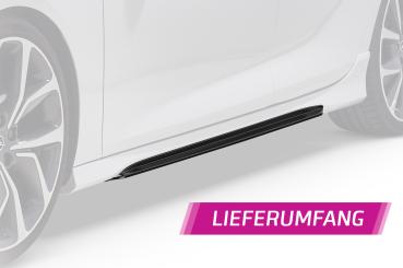 CSR Seitenschweller mit ABE für Opel Insignia B GSI / GS Line Plus SS477-G Glossy schwarz Hochglanz (keine Lackierung erforderlich)