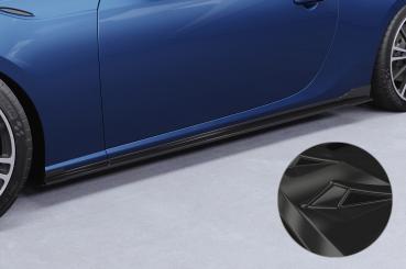 CSR Seitenschweller mit ABE für Toyota GT86 (ZN6) SS482-G Glossy schwarz Hochglanz (keine Lackierung erforderlich)