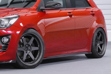 CSR Seitenschweller mit ABE für Kia Rio (YB) SS485-G Glossy schwarz Hochglanz (keine Lackierung erforderlich)