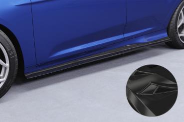 CSR Seitenschweller mit ABE für Ford Focus MK3 ST/ST-Line SS489-G Glossy schwarz Hochglanz (keine Lackierung erforderlich)