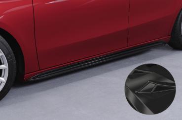 CSR Seitenschweller mit ABE für Mercedes-Benz A-Klasse (W177) SS490-G Glossy schwarz Hochglanz (keine Lackierung erforderlich)