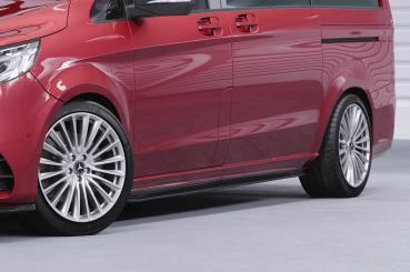 CSR Seitenschweller mit ABE für Mercedes-Benz V-Klasse 447 AMG-Line SS491-S strukturiert schwarz matt (keine Lackierung erforderlich)