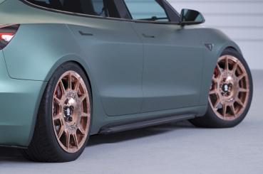 CSR Seitenschweller mit ABE für Tesla Model 3 SS494-G Glossy schwarz Hochglanz (keine Lackierung erforderlich)