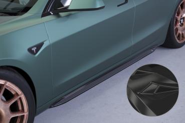 CSR Seitenschweller mit ABE für Tesla Model 3 SS494-G Glossy schwarz Hochglanz (keine Lackierung erforderlich)