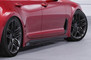 CSR Seitenschweller mit ABE für Kia Stinger GT SS509-G Glossy schwarz Hochglanz (keine Lackierung erforderlich)