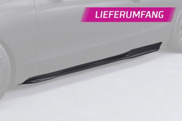 CSR Seitenschweller mit ABE für Audi A5 8T Coupe und Cabrio SS512-G Glossy schwarz Hochglanz (keine Lackierung erforderlich)