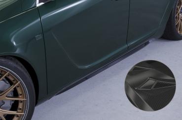 CSR Seitenschweller mit ABE für Opel Insignia A SS516-C Carbon Look Hochglanz (keine Lackierung erforderlich)