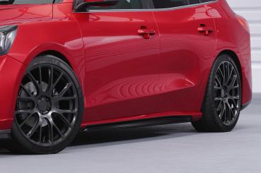 CSR Seitenschweller mit ABE für Ford Focus MK4 Turnier SS518-C Carbon Look Hochglanz (keine Lackierung erforderlich)