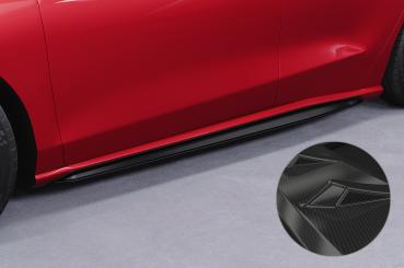 CSR Seitenschweller mit ABE für Ford Focus MK4 Turnier SS518-C Carbon Look Hochglanz (keine Lackierung erforderlich)