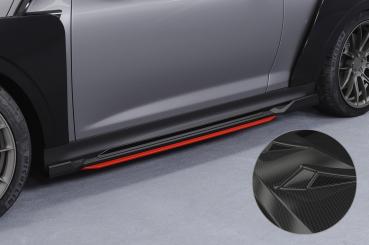 CSR Seitenschweller mit ABE für Mini F56 / F57 SS520-C Carbon Look Hochglanz (keine Lackierung erforderlich)