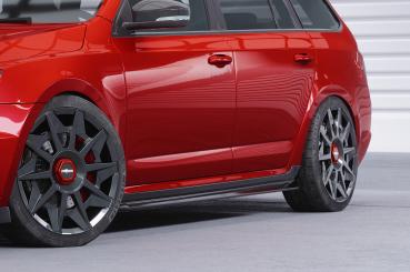 CSR Seitenschweller mit ABE für Skoda Octavia 3 Typ 5E SS523-G Glossy schwarz Hochglanz (keine Lackierung erforderlich)