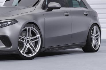 CSR Seitenschweller mit ABE für Mercedes-Benz A-Klasse (W177) SS527-G Glossy schwarz Hochglanz (keine Lackierung erforderlich)