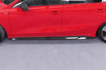 CSR Seitenschweller mit ABE für Audi A3 S-Line / S3 (8Y) SS532-G Glossy schwarz Hochglanz (keine Lackierung erforderlich)