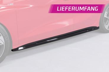 CSR Seitenschweller mit ABE für Audi A3 S-Line / S3 (8Y) SS532-G Glossy schwarz Hochglanz (keine Lackierung erforderlich)