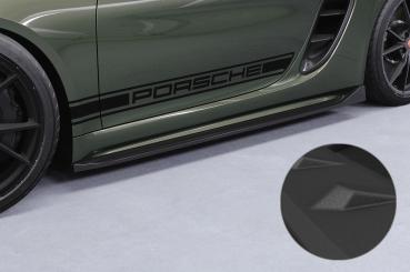 CSR Seitenschweller mit ABE für Porsche 718 Boxster / Cayman (Typ 982) SS533-S strukturiert schwarz matt (keine Lackierung erforderlich)