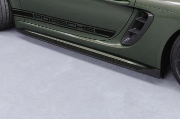 CSR Seitenschweller mit ABE für Porsche 718 Boxster / Cayman (Typ 982) SS533-S strukturiert schwarz matt (keine Lackierung erforderlich)