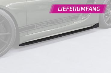 CSR Seitenschweller mit ABE für Porsche 718 Boxster / Cayman (Typ 982) SS533-S strukturiert schwarz matt (keine Lackierung erforderlich)