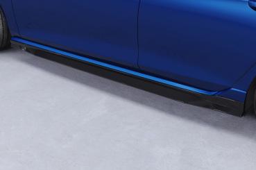 CSR Seitenschweller mit ABE für VW Golf 8 R SS538-C Carbon Look Hochglanz (keine Lackierung erforderlich)