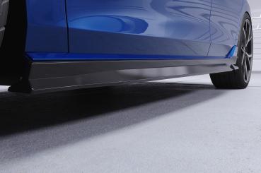 CSR Seitenschweller mit ABE für VW Golf 8 R SS538-C Carbon Look Hochglanz (keine Lackierung erforderlich)