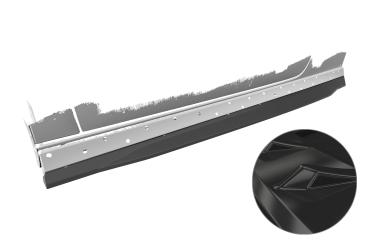 CSR Seitenschweller mit ABE für Audi A3 8V Cabrio S-Line SS539-G Glossy schwarz Hochglanz (keine Lackierung erforderlich)