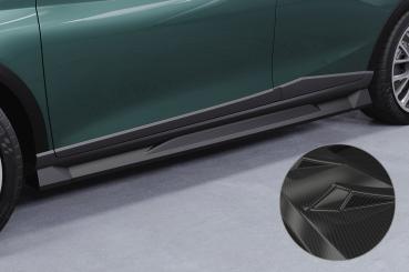CSR Seitenschweller mit ABE für Hyundai Bayon SS540-C Carbon Look Hochglanz (keine Lackierung erforderlich)