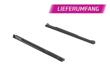 CSR Seitenschweller mit ABE für Hyundai Bayon SS540-S strukturiert schwarz matt (keine Lackierung erforderlich)