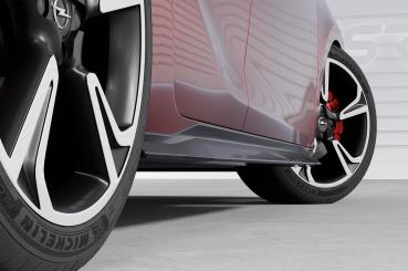 CSR Seitenschweller mit ABE für Opel Corsa F SS541-S strukturiert schwarz matt (keine Lackierung erforderlich)