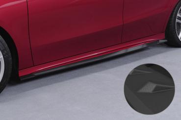 CSR Seitenschweller mit ABE für Mercedes-Benz A-Klasse (W177) AMG/AMG-Line SS547-S strukturiert schwarz matt (keine Lackierung erforderlich)