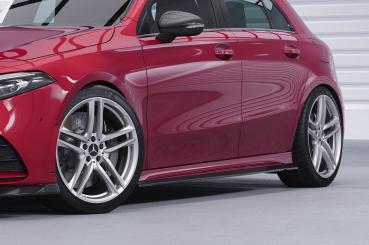 CSR Seitenschweller mit ABE für Mercedes-Benz A-Klasse (W177) AMG/AMG-Line SS547-G Glossy schwarz Hochglanz (keine Lackierung erforderlich)