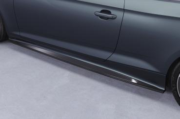 CSR Seitenschweller mit ABE für Audi A5 (F5) Coupe / Cabrio SS548-G Glossy schwarz Hochglanz (keine Lackierung erforderlich)