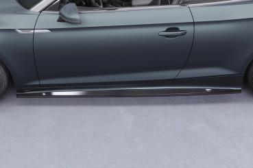 CSR Seitenschweller mit ABE für Audi A5 (F5) Coupe / Cabrio SS548-G Glossy schwarz Hochglanz (keine Lackierung erforderlich)